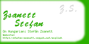zsanett stefan business card
