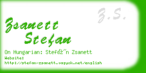 zsanett stefan business card